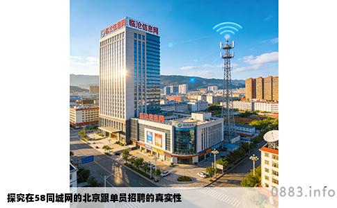 探究在58同城网的北京跟单员招聘的真实性