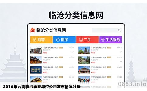 2016年云南临沧事业单位公告发布情况分析